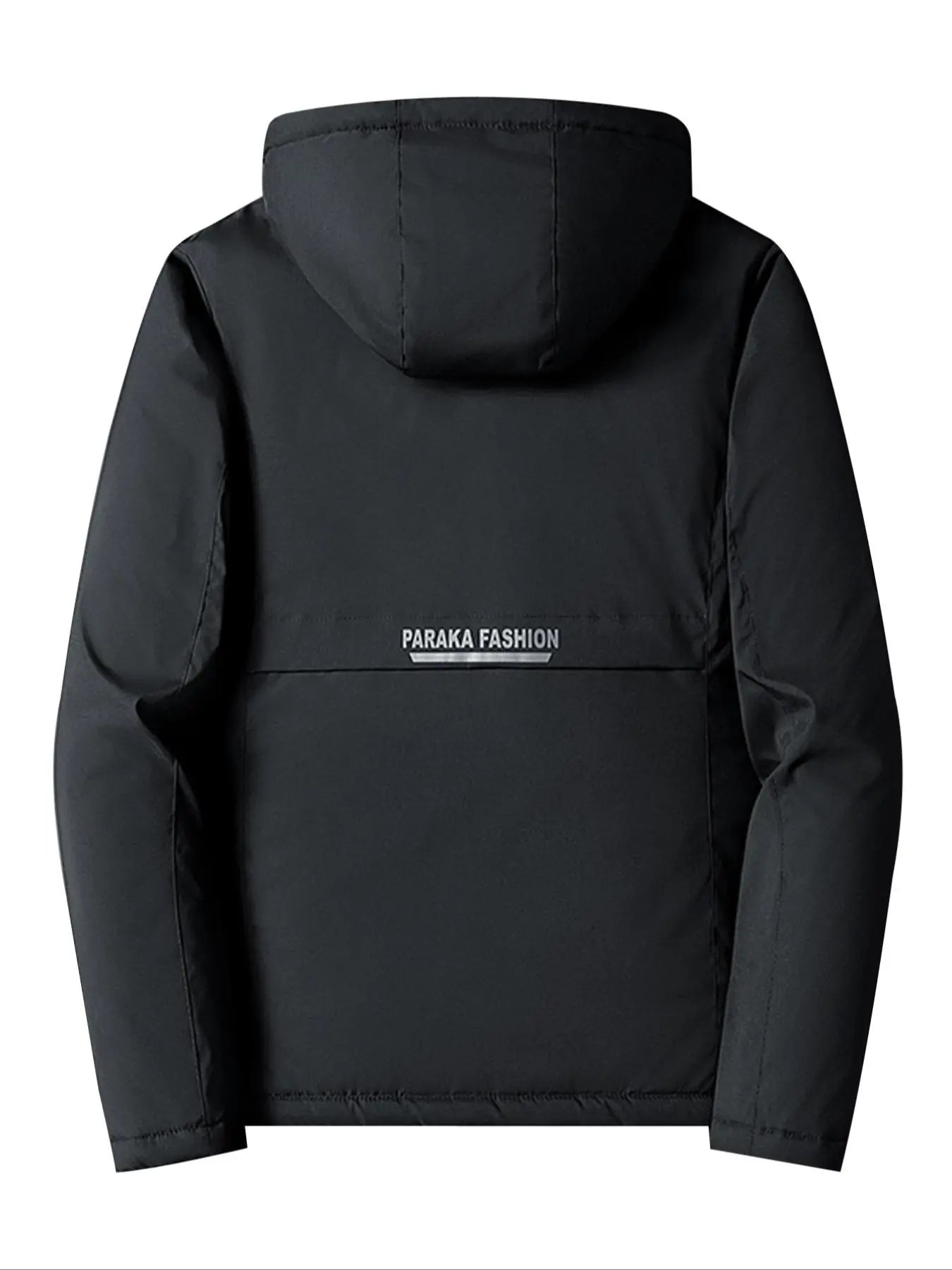 Men'S Solid Thermal Lined Zip up Heated Jacket with Detachable Hood, Zipper Pockets Long Sleeve Coat Outerwear for Winter, Men'S Clothing, Winter Clothing Men, Men Designer Clothes Winter Jacket