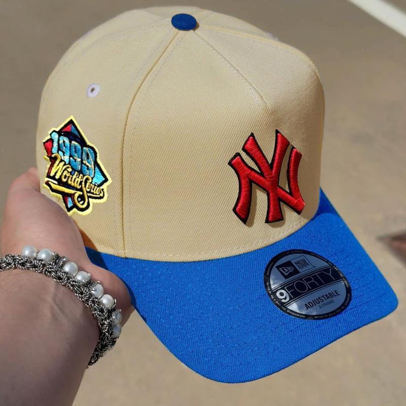 New Era NY 9FORTY Adjustable Baseball Hat for Men and Women - Soft Breathable Cotton, All-Season Wear, Metal Buckle Closure, Made in the USA - Kiki of DC Styles Store