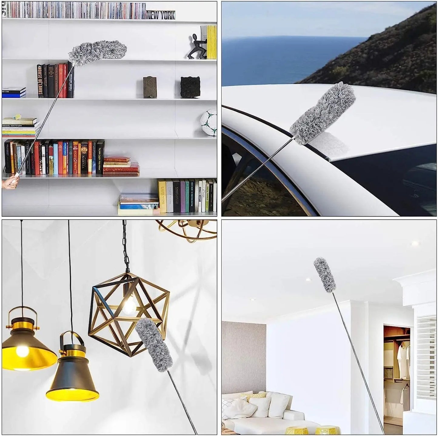 Adjustable Bendable Microfiber Duster Washable Reusable Cleaning Tool for High Ceilings Furniture and Cars Dusters for Cleaning - Kiki of DC Styles Store