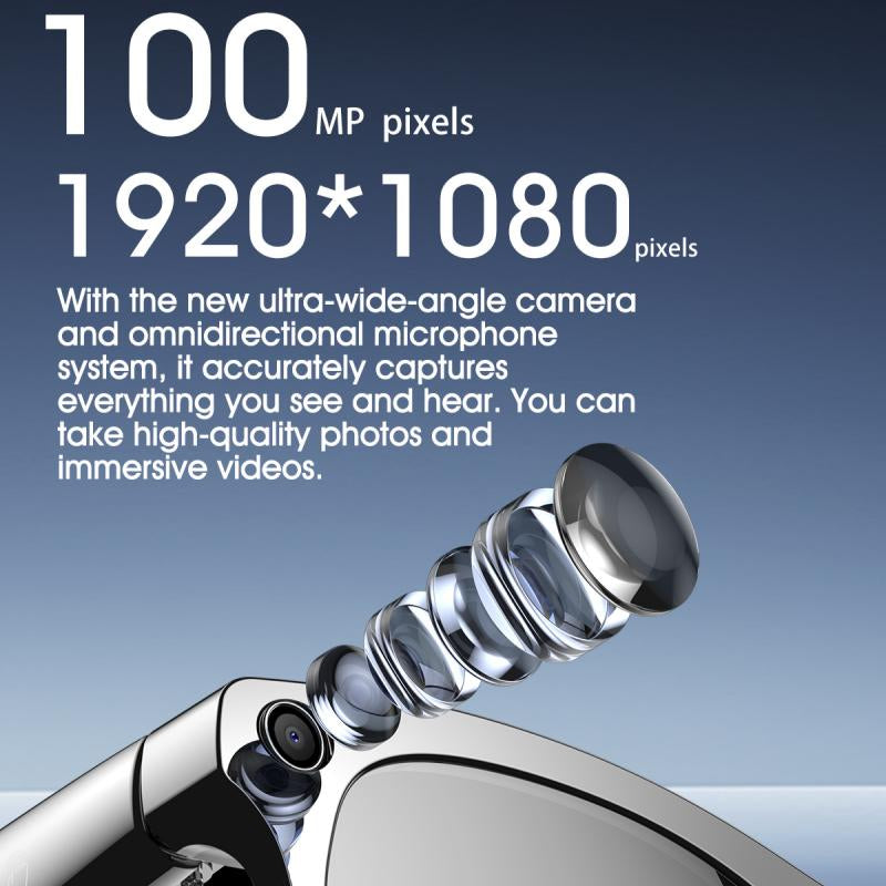 HYUNDAI XK ONE Pro Intelligent Camera and Video Glasses, Built-In High-Definition Camera, Equipped with Surround Sound Headphones and Speakers,Have Smart Polarized Lenses That Block Blue Light. They Are Suitable for Daily Activities Such Work and Driving. - Kiki of DC Styles Store