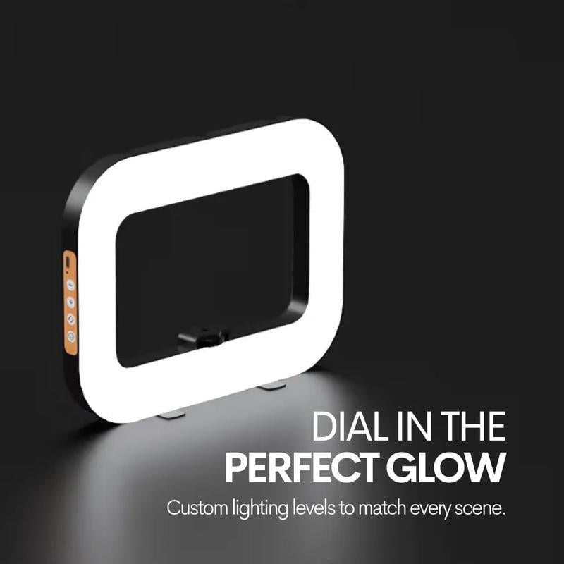 Portable Ring Light for Phone, LED Smartphone Light, Phone Video Stabilizer, Square Ring Light for Photography, Video Recording, Live Stream - Kiki of DC Styles Store
