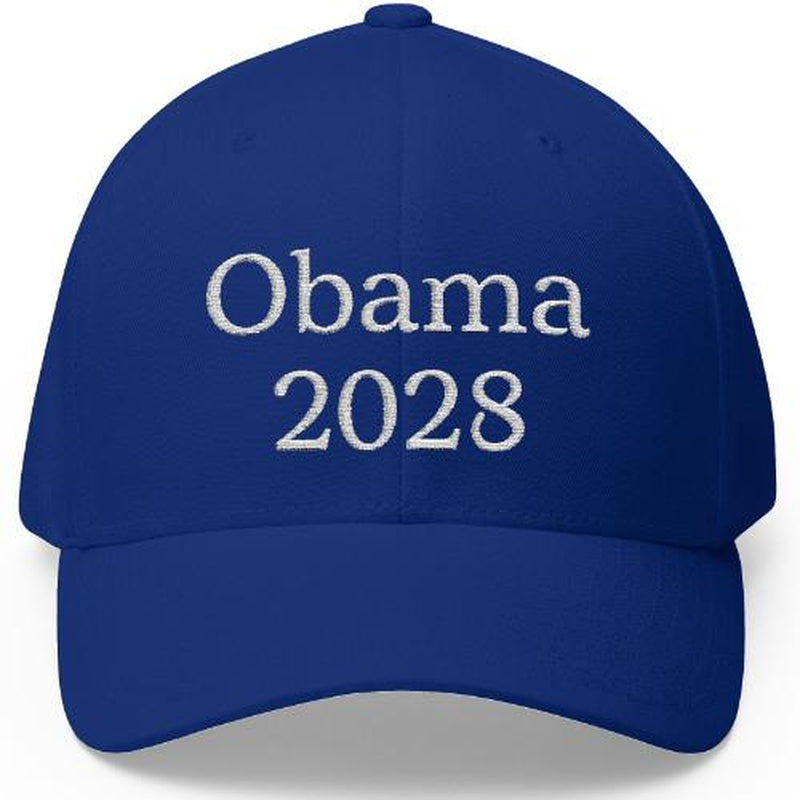 Embroidered Obama 2028 Hat - A Statement of Progressive Values and Resistance Against Fascism - Kiki of DC Styles Store