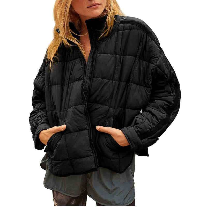 Ommig Women'S Oversized Quilted Lightweight Puffer Jackets Casual Padded Coat with Pockets - Kiki of DC Styles Store