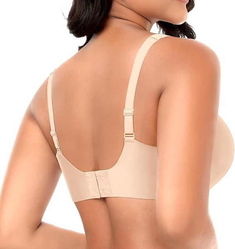 Werena V-Neck Wireless Bras for Women Seamless No Underwire Bra Comfortable Everyday Wire-Free Bras - Kiki of DC Styles Store