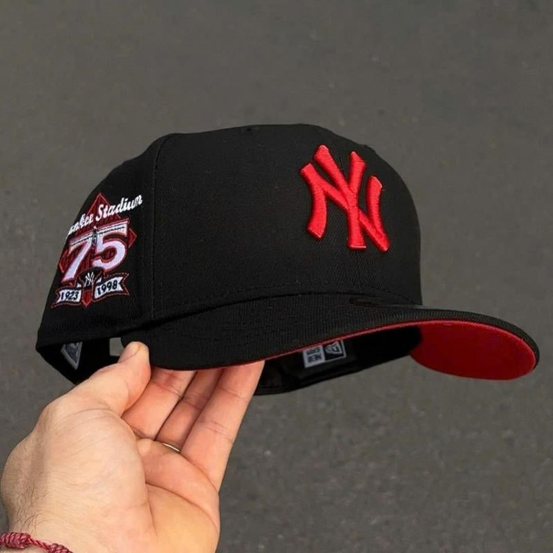 New Era NY 9FORTY Adjustable Baseball Hat for Men and Women - Soft Breathable Cotton, All-Season Wear, Metal Buckle Closure, Made in the USA