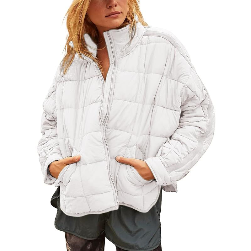 Ommig Women'S Oversized Quilted Lightweight Puffer Jackets Casual Padded Coat with Pockets - Kiki of DC Styles Store