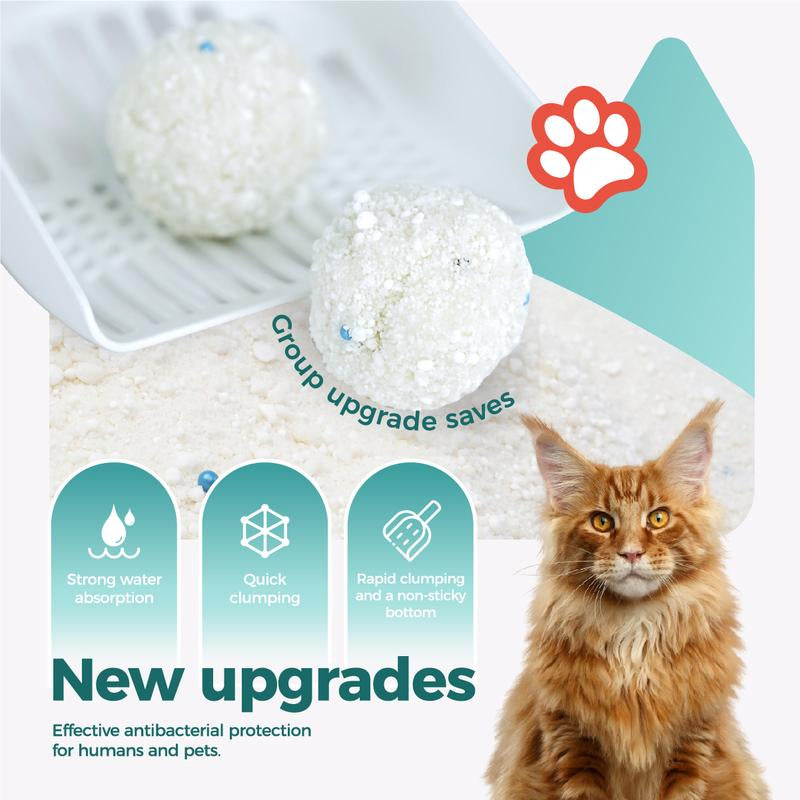 5.5Lb*3,Tapioca Cat Litter, Tofu Cat Litter, Kitty Litter,Odor Control Quick Clumping Low Dust ,Kitten Litter,Smart Litter Boxes Cat Litter,A Ideal Partner for Automatic Litter Boxes,Cassava Cat Litter,Flushable Cat Litter, - Kiki of DC Styles Store