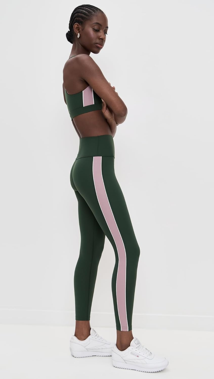 Elevate Your Workout with Women's Margot Rigor High Waist Leggings - Military/Blush