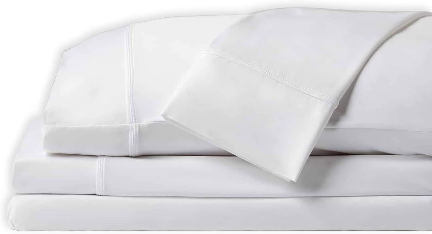 Elevate Your Sleep with SHEEX Original Performance Cooling Sheets Set - King/Cal King in Pearl Blue - Luxurious Moisture-Wicking, Wrinkle-Free Comfort with Fitted Sheet & 2 Pillowcases