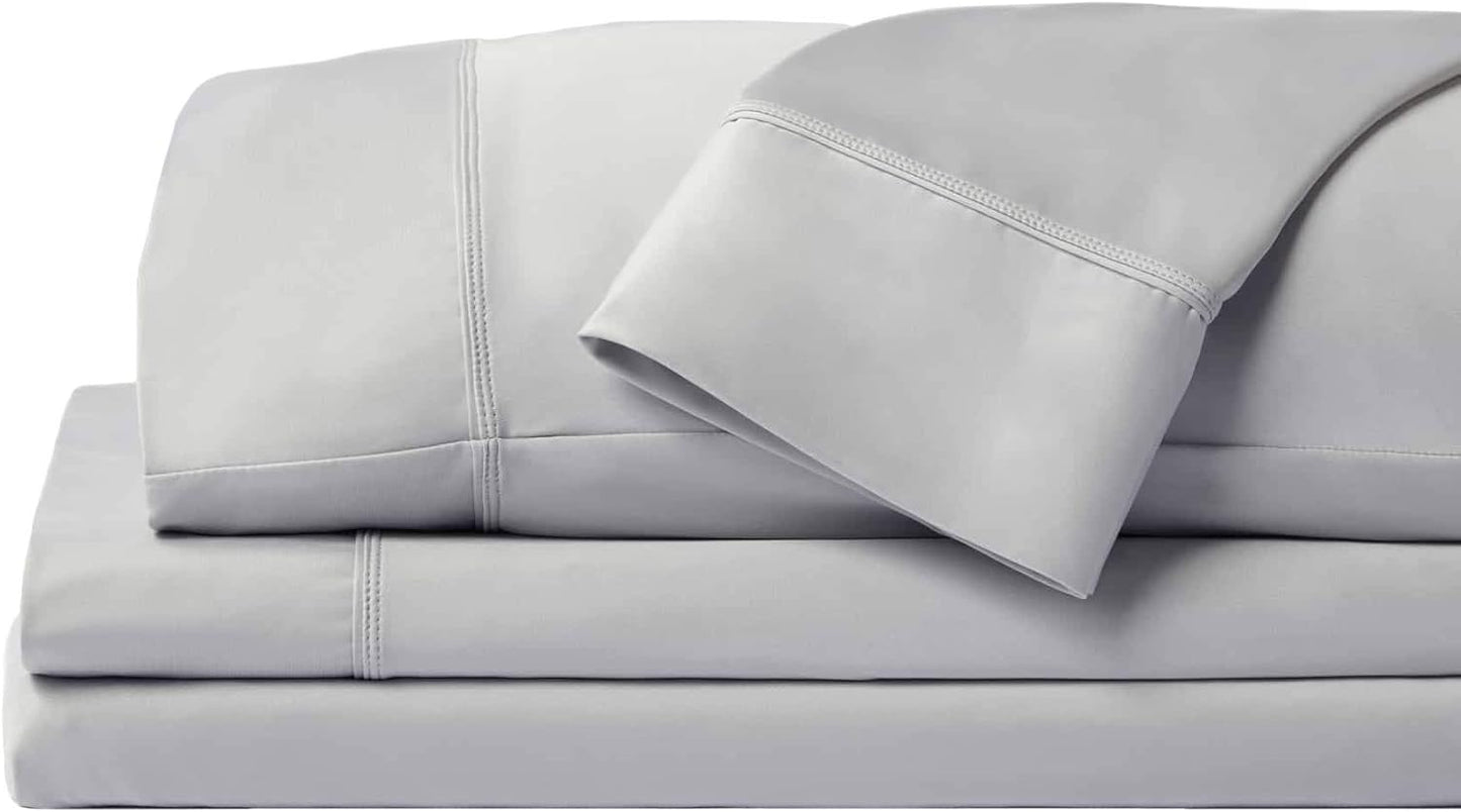 Elevate Your Sleep with SHEEX Original Performance Cooling Sheets Set - King/Cal King in Pearl Blue - Luxurious Moisture-Wicking, Wrinkle-Free Comfort with Fitted Sheet & 2 Pillowcases