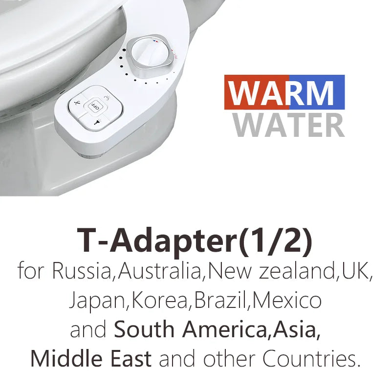 Bidet Hot and Cold Bidet Left Handed Bidet Warm Water Bidet for Toilet Seat Bidets Sprayer Two Nozzles Self Cleaning - Kiki of DC Styles Store