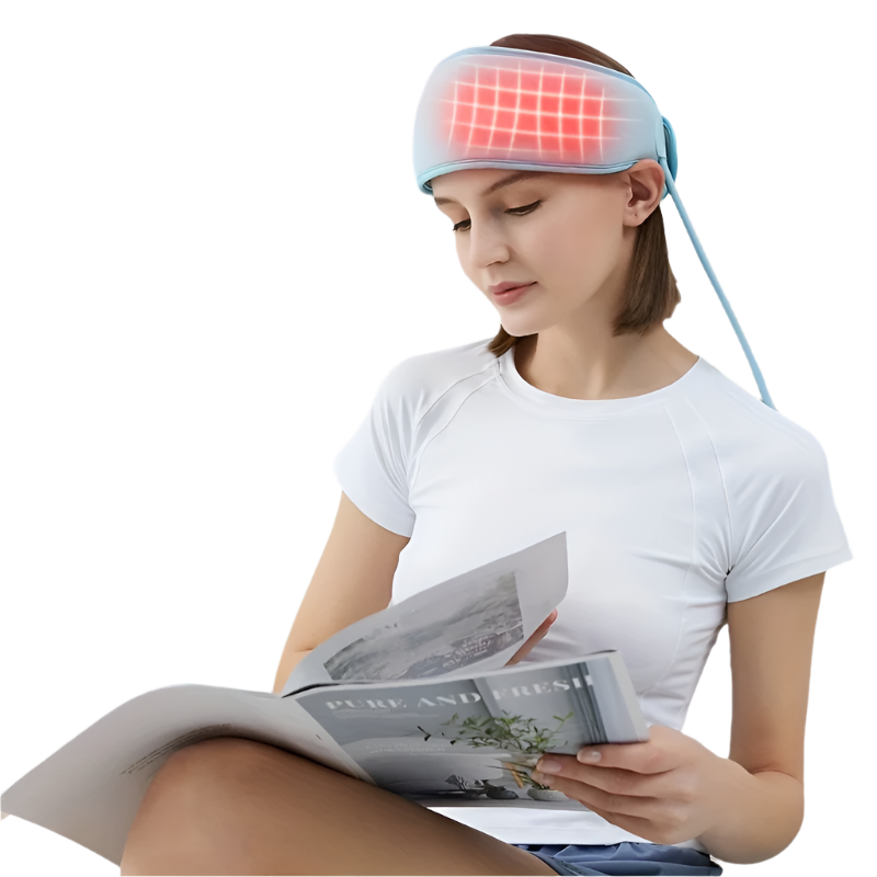 USB Rechargeable 360° Scalp Massager with Heat & Air Compression(Blue) - Kiki of DC Styles Store