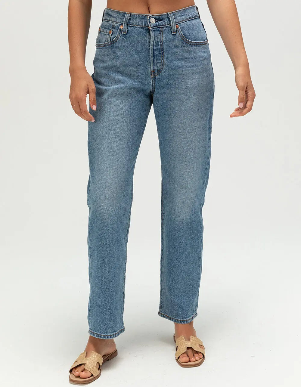 Elevate Your Style with LEVI'S Premium 501 Curve Womens Jeans in Lucid Dream