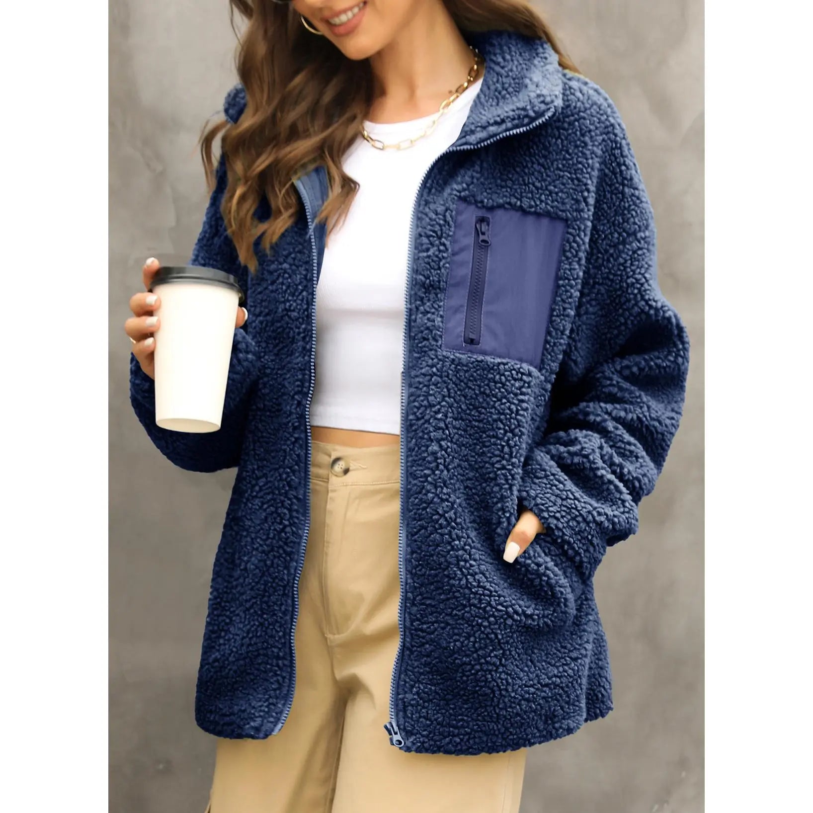 Dokotoo Baggy Teddy Fleece Coat - The Must-Have Casual Winter Jacket