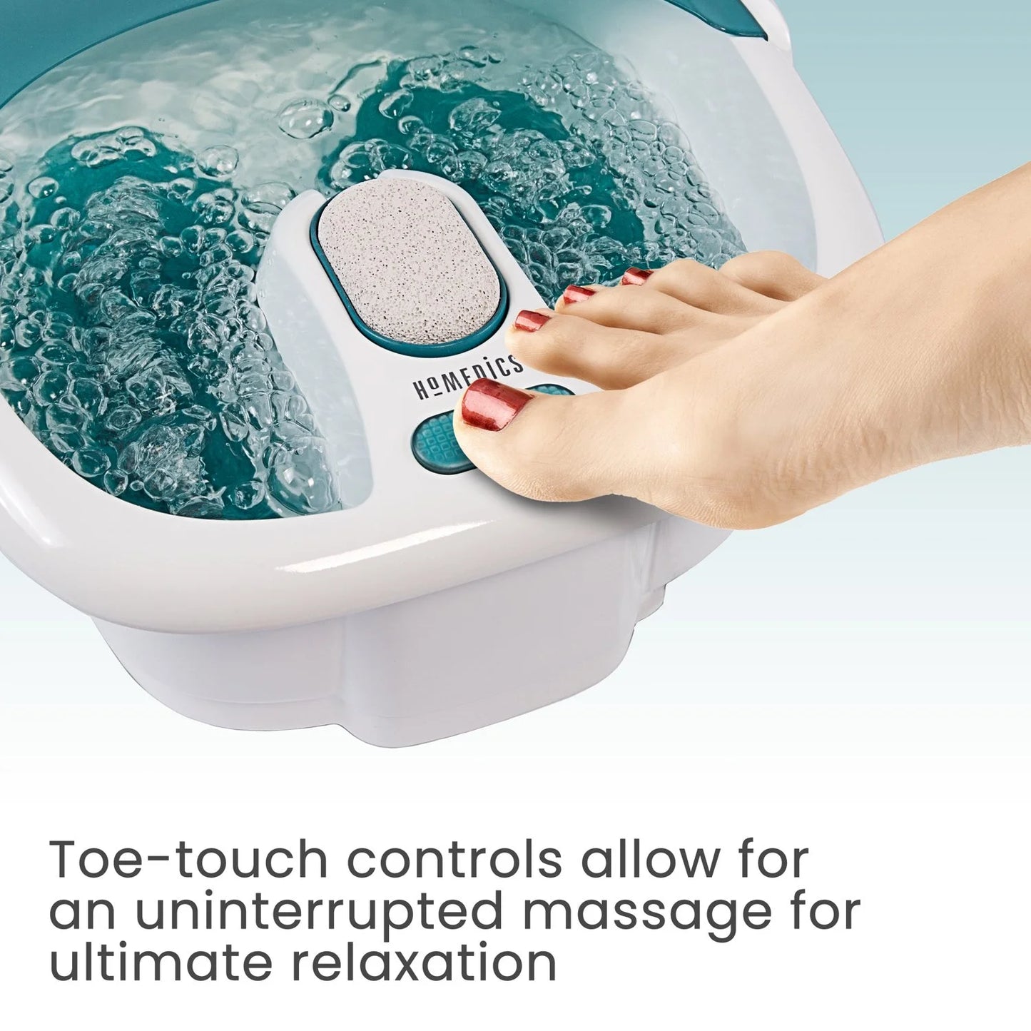 Bubble Spa Elite Footbath with True Heat Boost Power with a 2-In-1 Removable Pedicure Center That Includes a Pedicure Brush and a Pumice Stone, FB-450H - Kiki of DC Styles Store