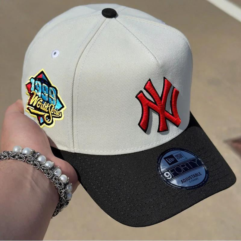 New Era NY 9FORTY Adjustable Baseball Hat for Men and Women - Soft Breathable Cotton, All-Season Wear, Metal Buckle Closure, Made in the USA - Kiki of DC Styles Store