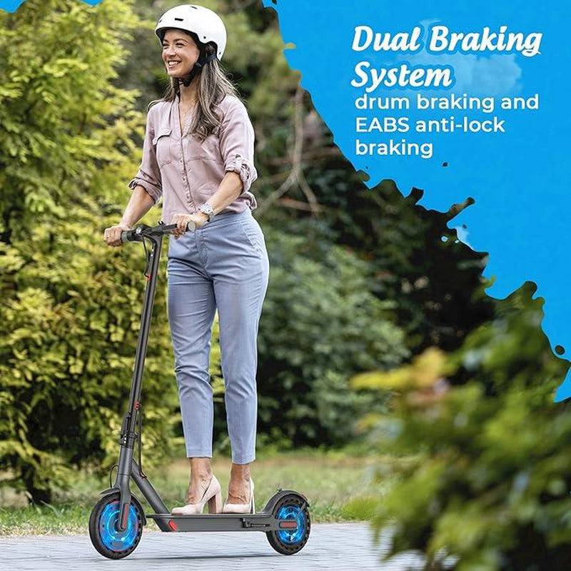 AOPO Electric Scooter for Adults, 350W Motor, Top Speed of 16Mph, 36V/7.8AH Battery, Max Range of 22 Miles, Foldable E-Scooter for Adults, Equipped with App Control and Dual Braking System. Portable Folding - Kiki of DC Styles Store