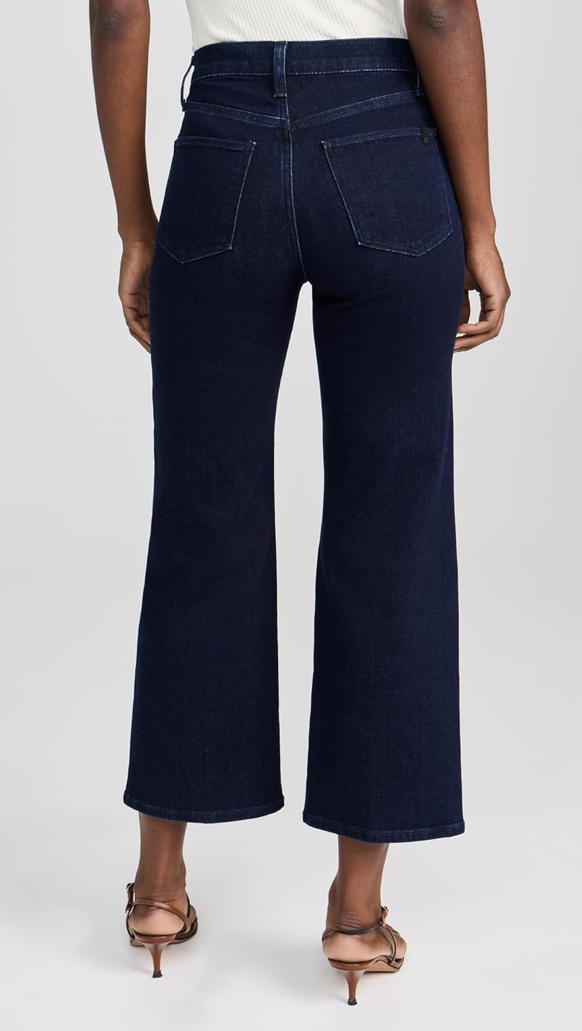JOE’S JEANS Women’s Blake Cropped Wide Leg Jeans – Premium High-Rise Designer Denim