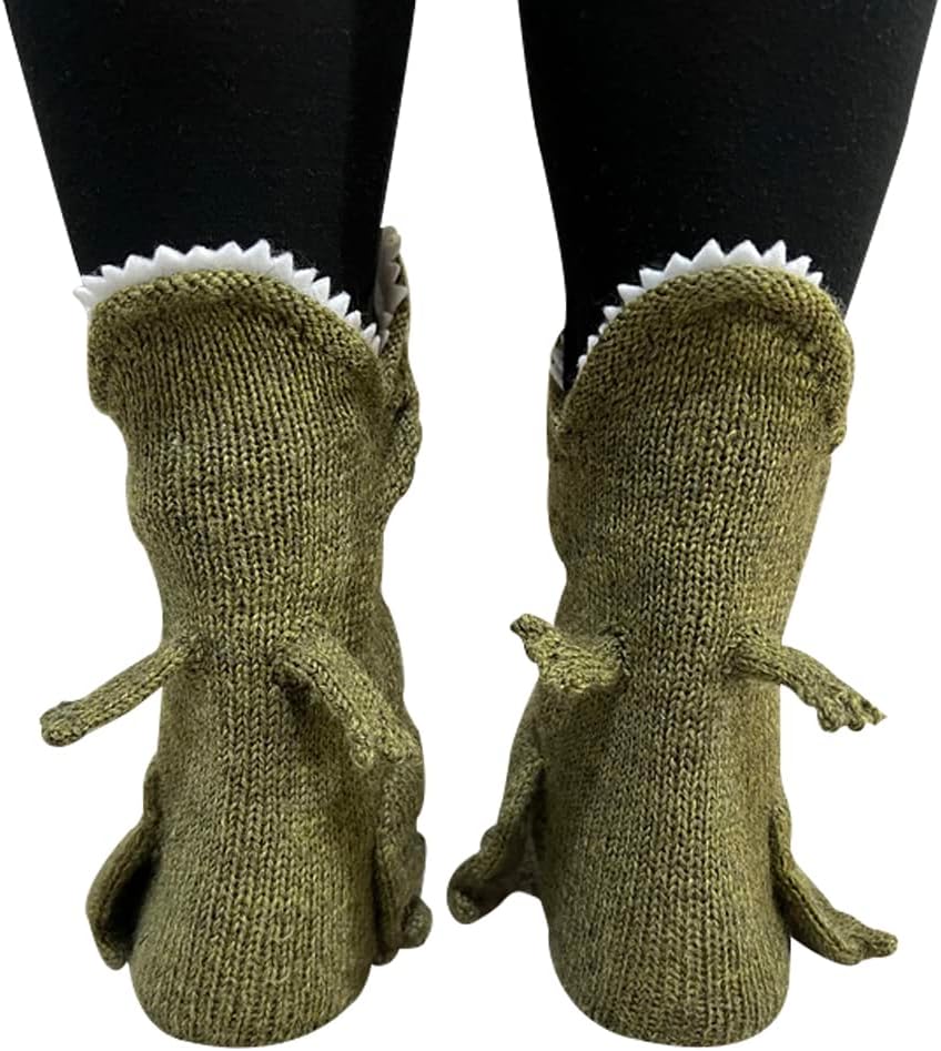 Novelty Cartoon Animal Socks - Christmas Gifts: Cat & Deer Warm Winter Socks for Girls & Women