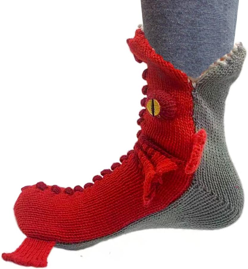 Novelty Cartoon Animal Socks - Christmas Gifts: Cat & Deer Warm Winter Socks for Girls & Women