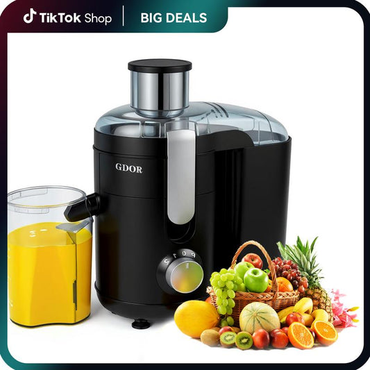 800W Juicer with 3" Wide Feed Chute, Titanium Blades & Dual Speeds — Easy Juice Extractor for Fruits & Veggies - Kiki of DC Styles Store
