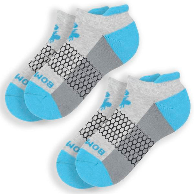 3-5 Pack Bombas Tri-Block Honeycomb Ankle Support Solid Socks for Women, Men / Multi Colors Unisex Running Socks, Seamless Toe, Compression Socks