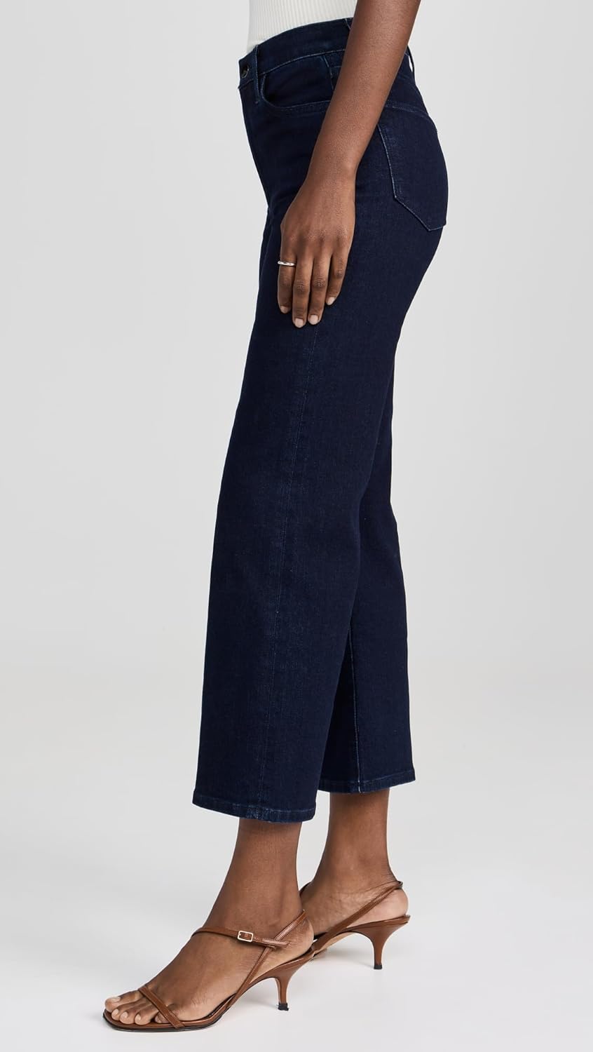 JOE’S JEANS Women’s Blake Cropped Wide Leg Jeans – Premium High-Rise Designer Denim