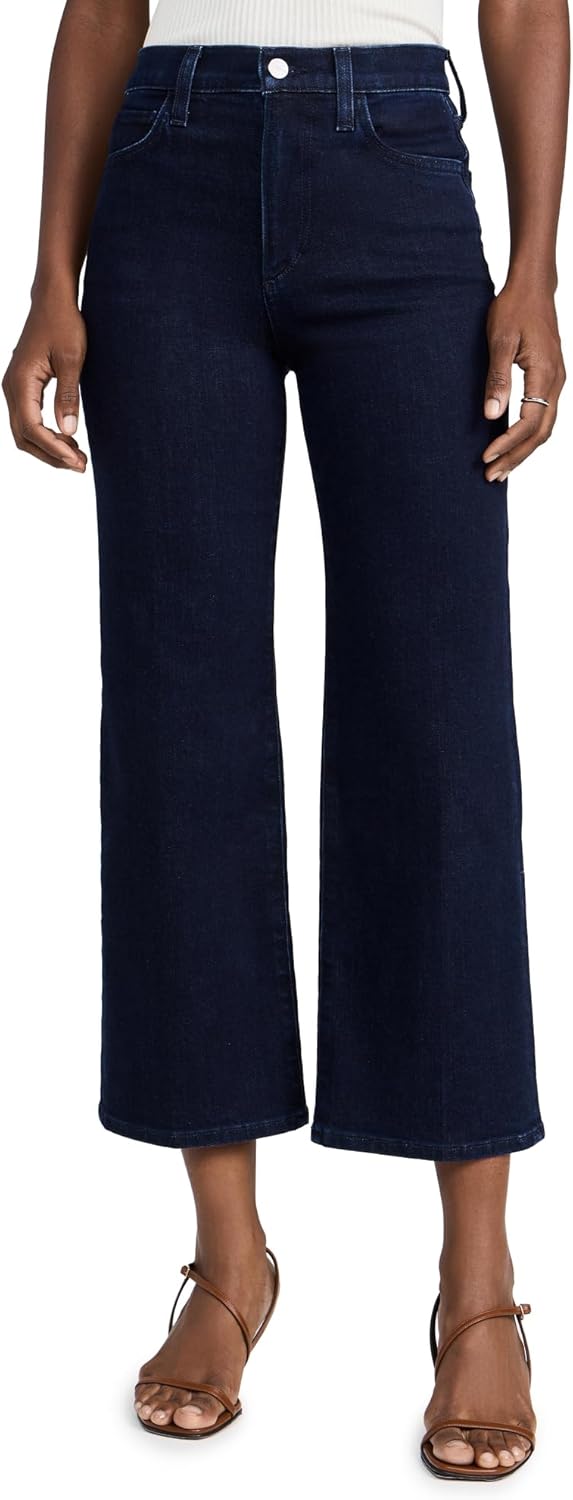 JOE’S JEANS Women’s Blake Cropped Wide Leg Jeans – Premium High-Rise Designer Denim