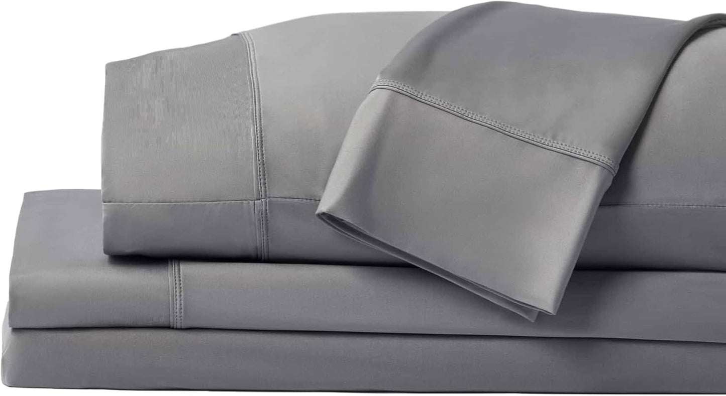 Elevate Your Sleep with SHEEX Original Performance Cooling Sheets Set - King/Cal King in Pearl Blue - Luxurious Moisture-Wicking, Wrinkle-Free Comfort with Fitted Sheet & 2 Pillowcases