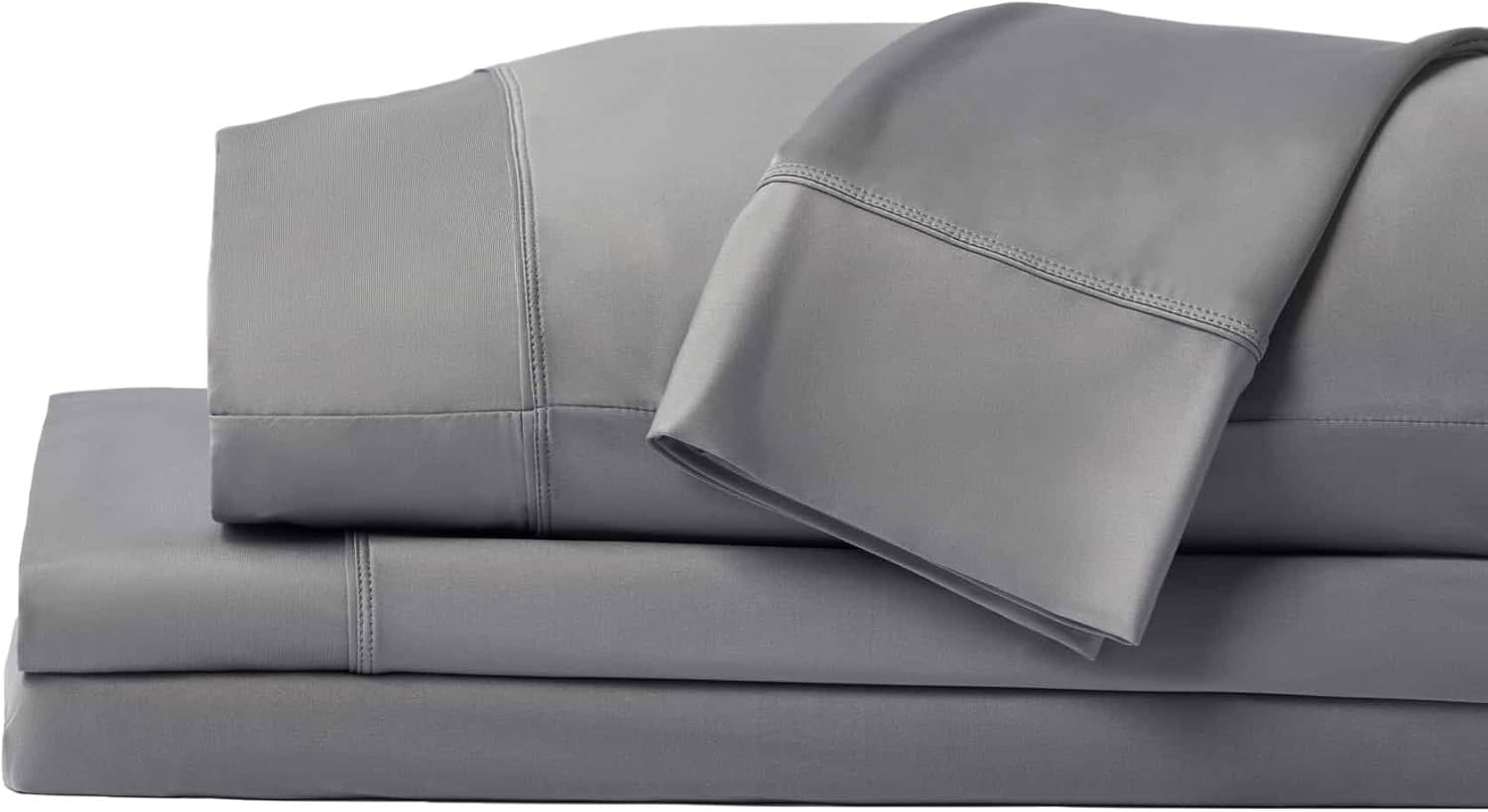 Elevate Your Sleep with SHEEX Original Performance Cooling Sheets Set - King/Cal King in Pearl Blue - Luxurious Moisture-Wicking, Wrinkle-Free Comfort with Fitted Sheet & 2 Pillowcases