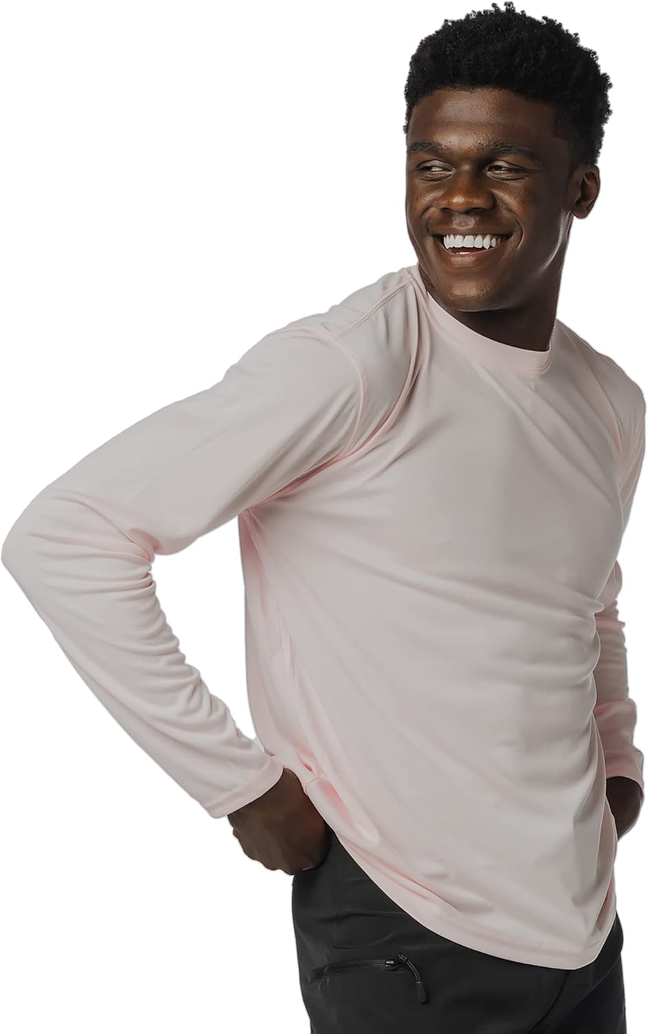 Stay Protected and Stylish with Our Men's UPF 50+ Long Sleeve Outdoor T-Shirt - Perfect for Fishing, Running, Hiking, and Swimming