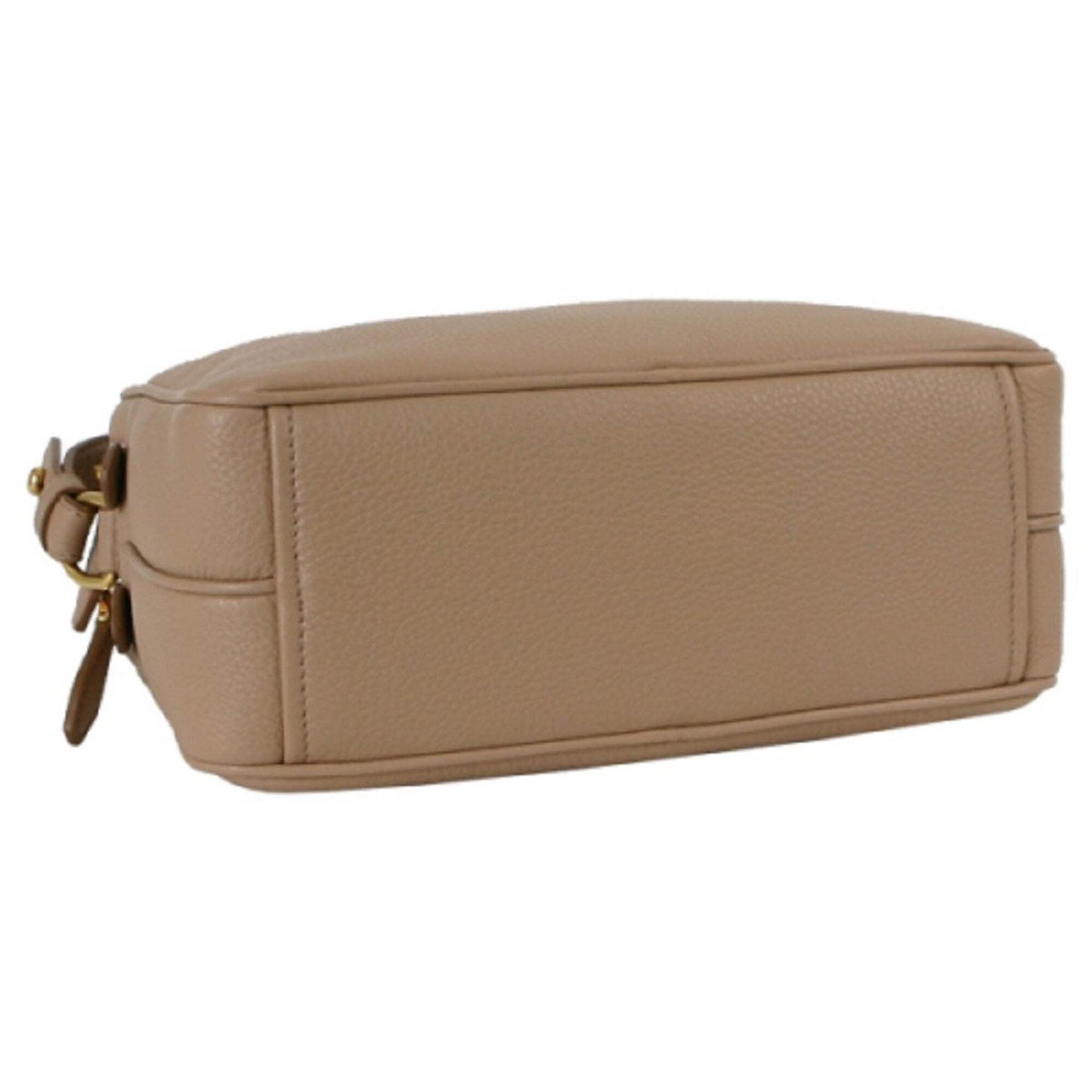 Elevate Your Style with the New Prada Beige Vitello Phenix Leather Double Zip Crossbody Bag - Model 1BH079