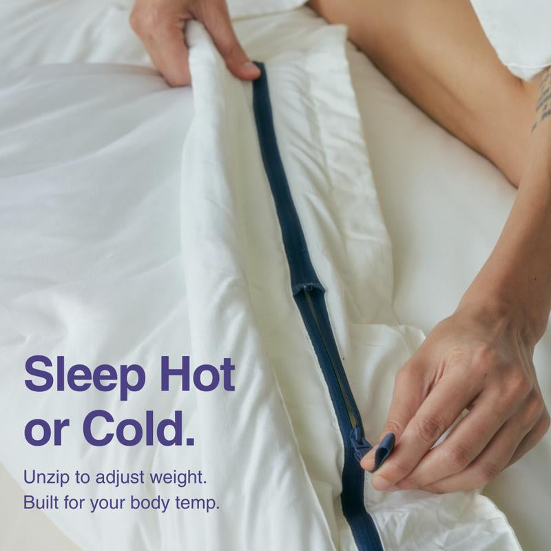 Transform Your Sleep with the Cloudcontrol Hypoallergenic Comforter – Machine-Washable, Built-In Duvet Cover for Year-Round Luxury!