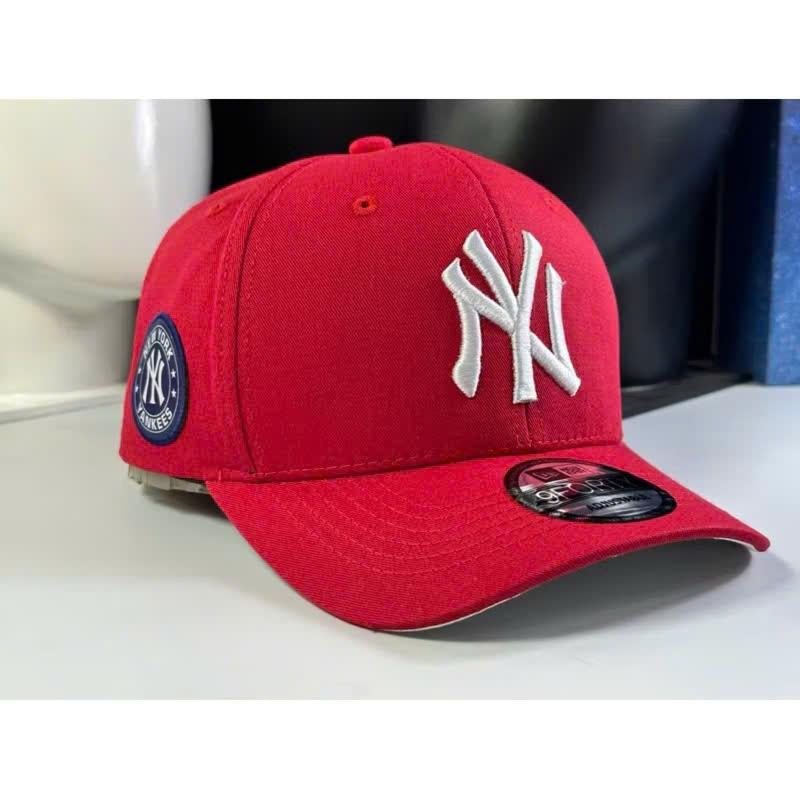 New Era NY 9FORTY Adjustable Baseball Hat for Men and Women - Soft Breathable Cotton, All-Season Wear, Metal Buckle Closure, Made in the USA