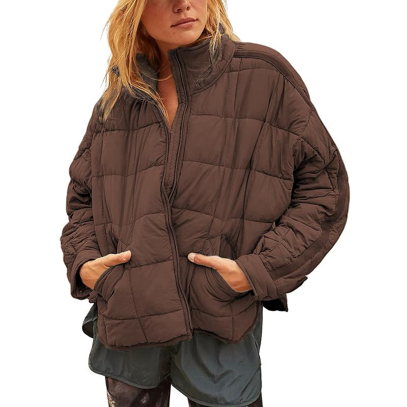 Ommig Women'S Oversized Quilted Lightweight Puffer Jackets Casual Padded Coat with Pockets - Kiki of DC Styles Store