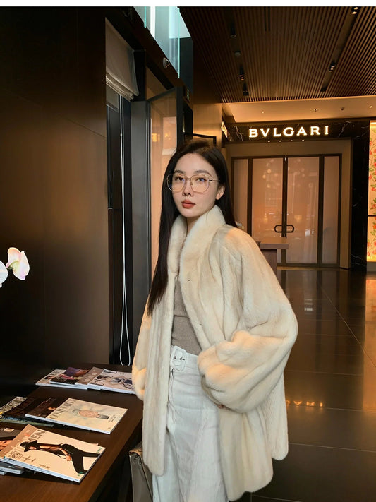 Meteor Variations Sable Fur Coat Women