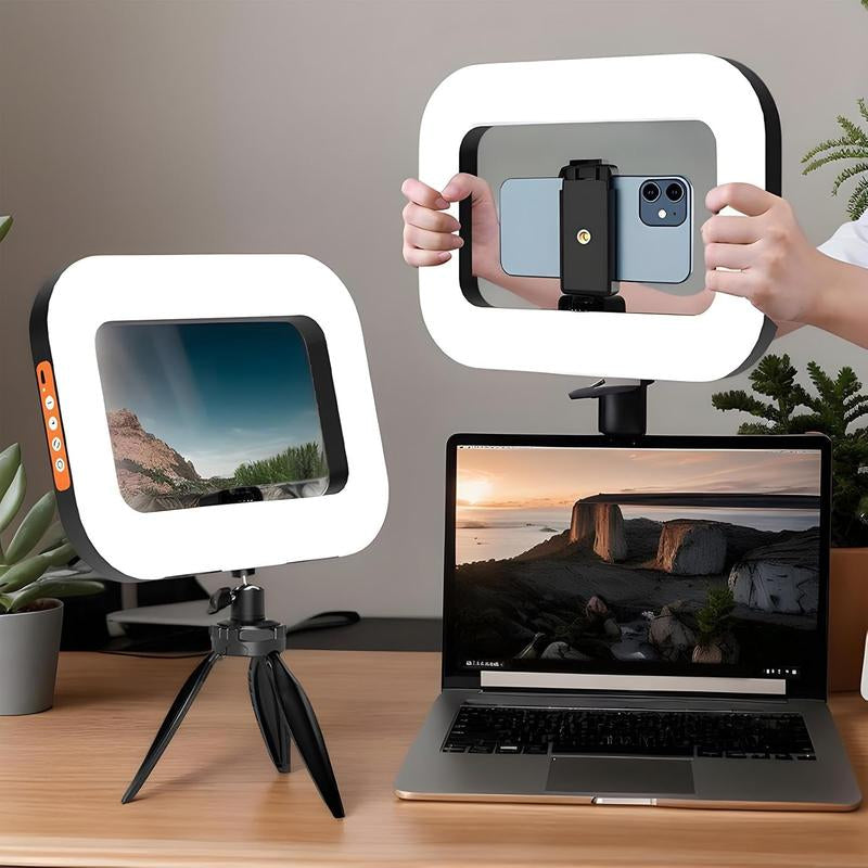 Portable Ring Light for Phone, LED Smartphone Light, Phone Video Stabilizer, Square Ring Light for Photography, Video Recording, Live Stream - Kiki of DC Styles Store