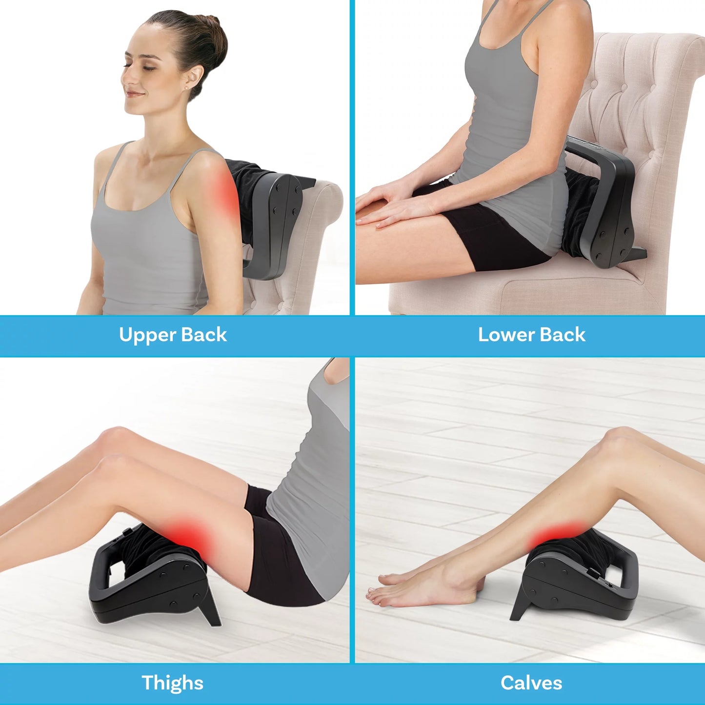 U.S. Jaclean Electric Foot Massager Calf Roller Reflexology Shiatsu Acupressure Massage Reflex Roller - Kiki of DC Styles Store