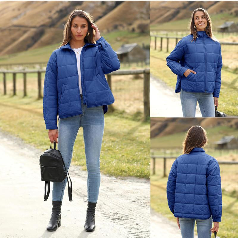 Ommig Women'S Oversized Quilted Lightweight Puffer Jackets Casual Padded Coat with Pockets - Kiki of DC Styles Store