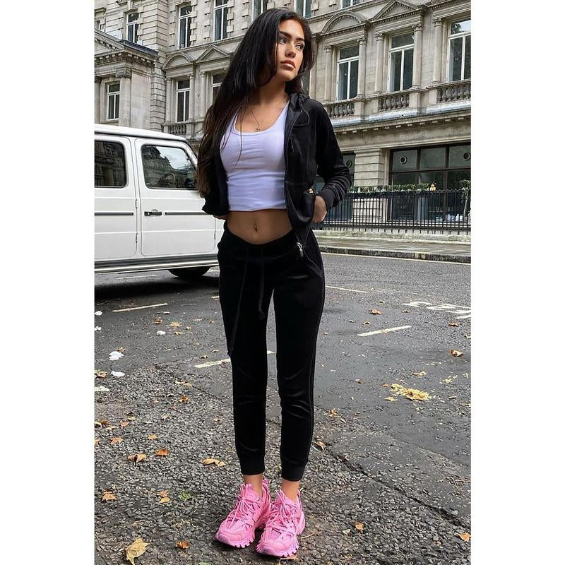 The Original Trendsetter Velour Set - Black