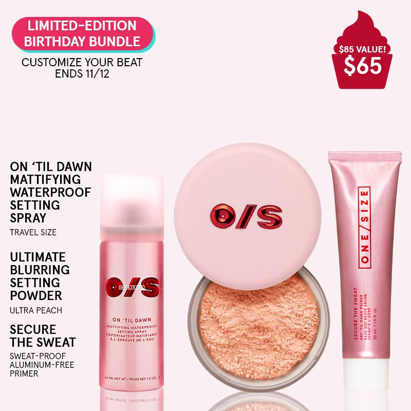 Limited Edition Build-A-Beat Birthday Value Set - Waterproof Setting Spray, Loose Setting Powder, Mattifying Primer, for Matte, Oil-Free, Longwear Makeup - Kiki of DC Styles Store