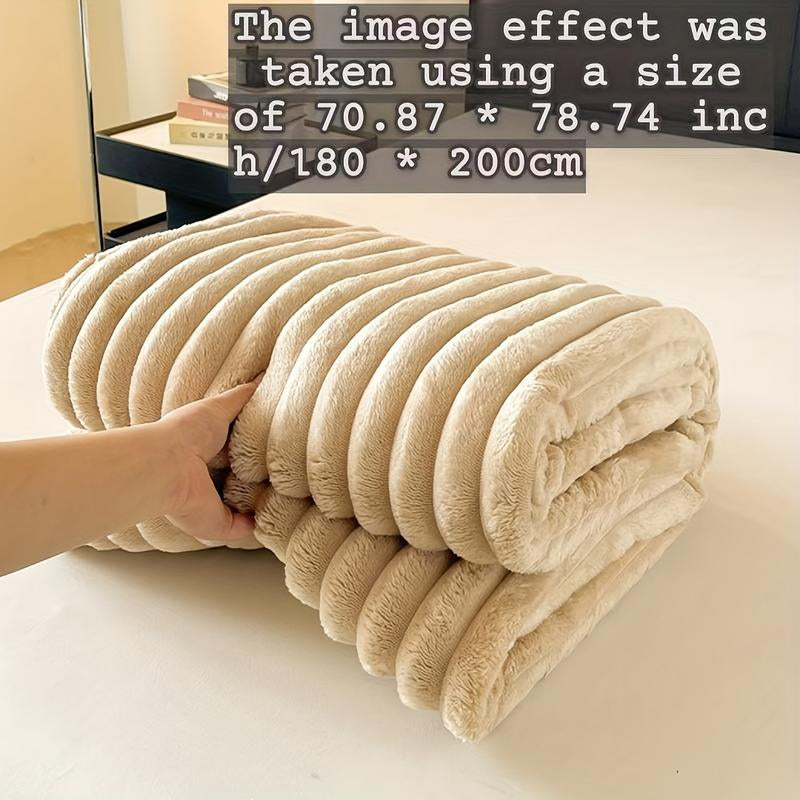 Luxurious Touch Is Here! 4-Color Faux Rabbit Fur Sleep Blanket —— Warm and Cozy, Ultra-Soft Baby Blanket, Suitable for Sofas, Offices, and Bedrooms —— an Ideal Seasonal Gift and Bed Blanket, Bringing an Ultra-Soft Baby Blanket with a Luxurious Texture. - Kiki of DC Styles Store