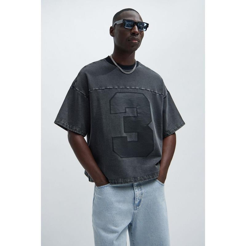 Kyle Black Wash Oversized Tee - Ultimate Comfort & Style