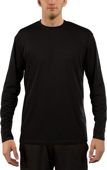 Stay Protected and Stylish with Our Men's UPF 50+ Long Sleeve Outdoor T-Shirt - Perfect for Fishing, Running, Hiking, and Swimming