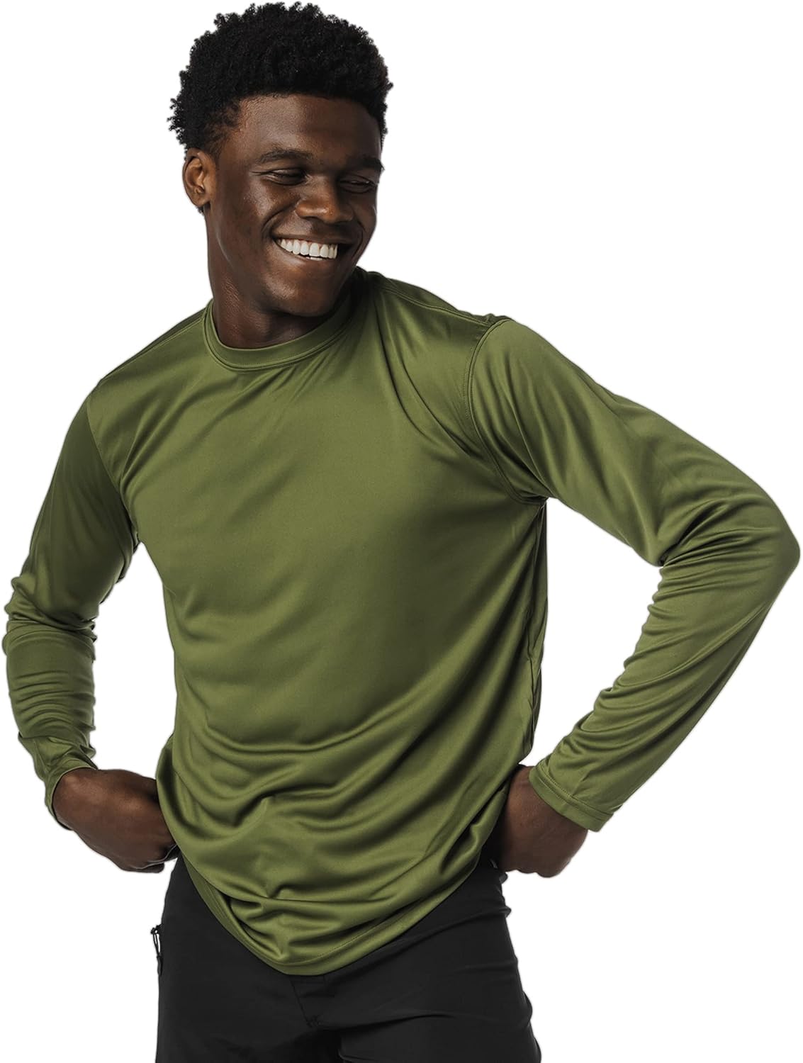 Stay Protected and Stylish with Our Men's UPF 50+ Long Sleeve Outdoor T-Shirt - Perfect for Fishing, Running, Hiking, and Swimming