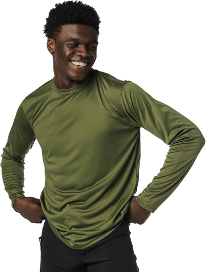 Stay Protected and Stylish with Our Men's UPF 50+ Long Sleeve Outdoor T-Shirt - Perfect for Fishing, Running, Hiking, and Swimming