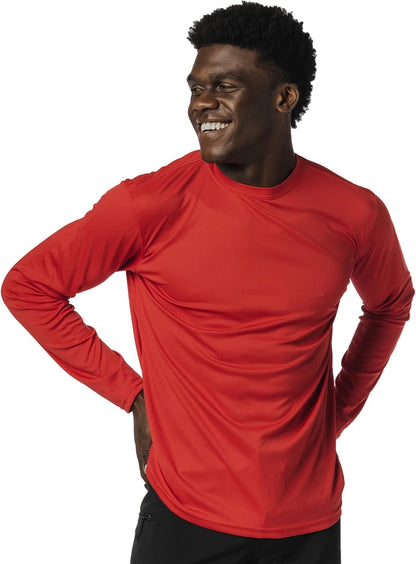 Stay Protected and Stylish with Our Men's UPF 50+ Long Sleeve Outdoor T-Shirt - Perfect for Fishing, Running, Hiking, and Swimming