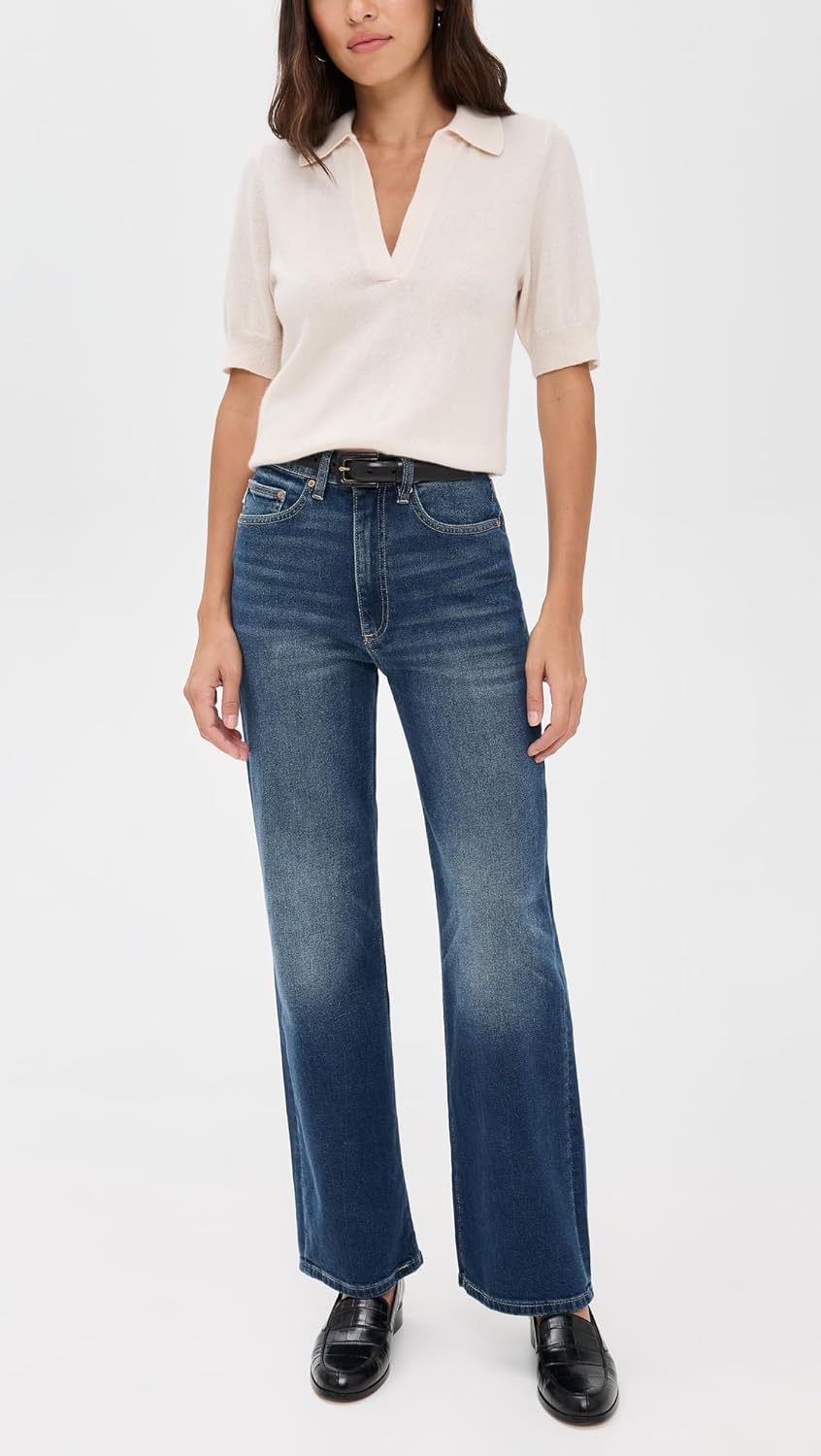 Women'S Karmine Refined Wide Leg High Rise Jeans