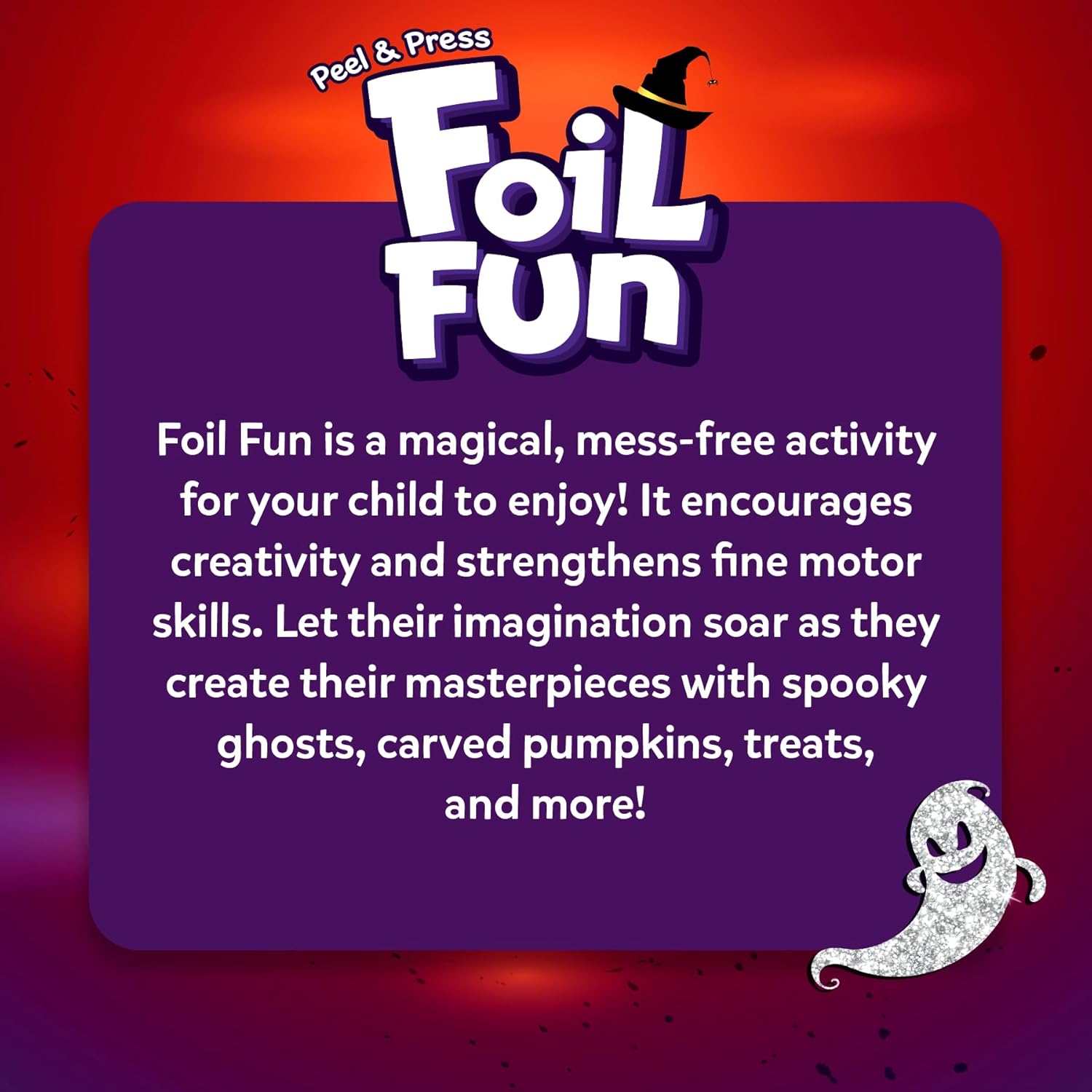 Foil Fun - Halloween, No Mess Art for Kids, Craft Kits, DIY Creative Party Activity, Trick or Treat, Gifts for Girls & Boys Ages 4, 5, 6, 7, 8, 9