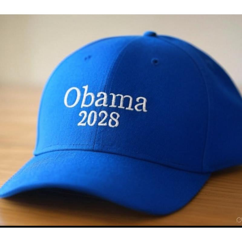 Embroidered Obama 2028 Hat - A Statement of Progressive Values and Resistance Against Fascism - Kiki of DC Styles Store
